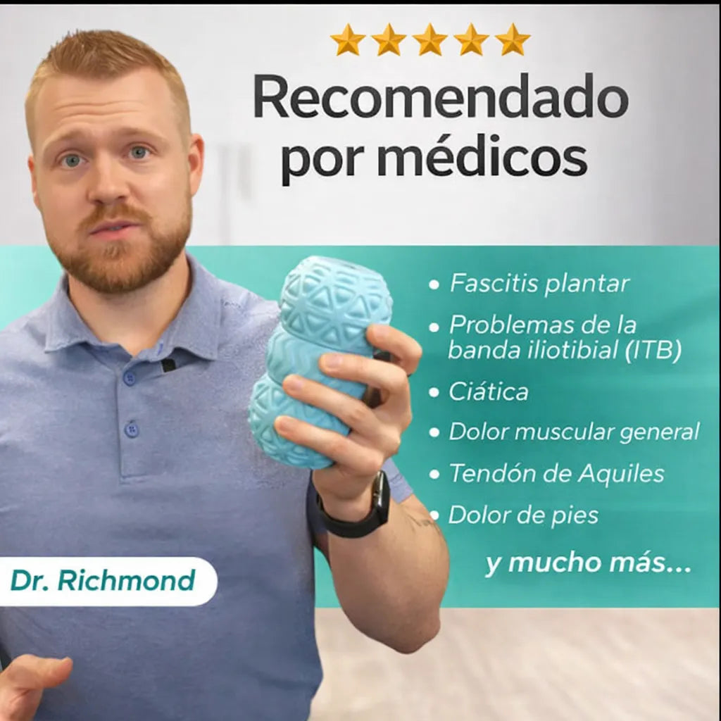 Rodillo de masaje vibratorio portátil